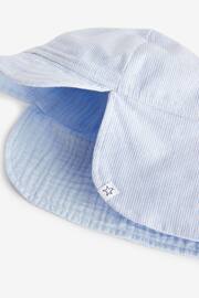 Blue Reversible Legionnaire Baby Hat (0mths-2yrs) - Image 4 of 4