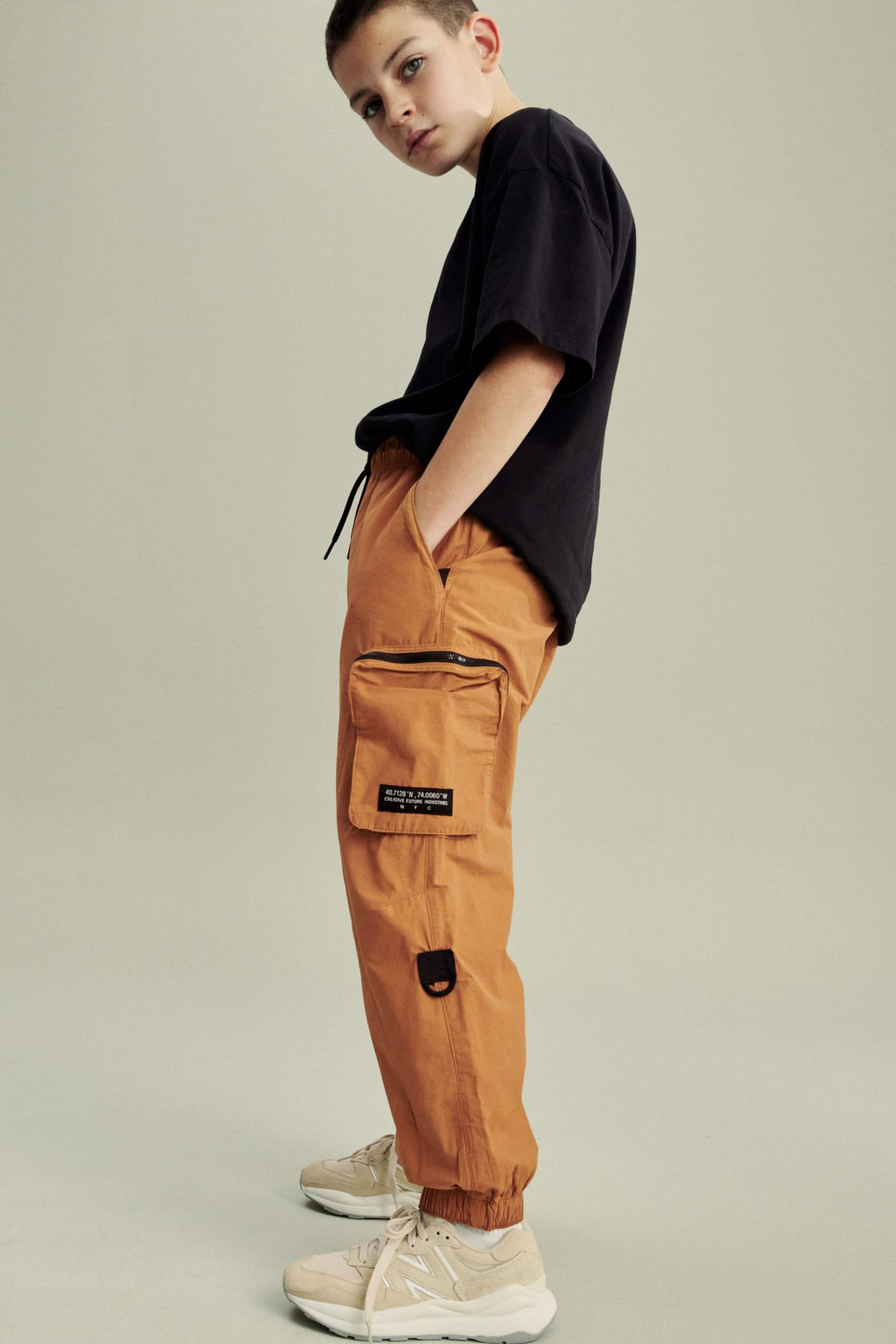 Brown Lined Parachute Cargo Trousers (3-16yrs) - Image 2 of 9