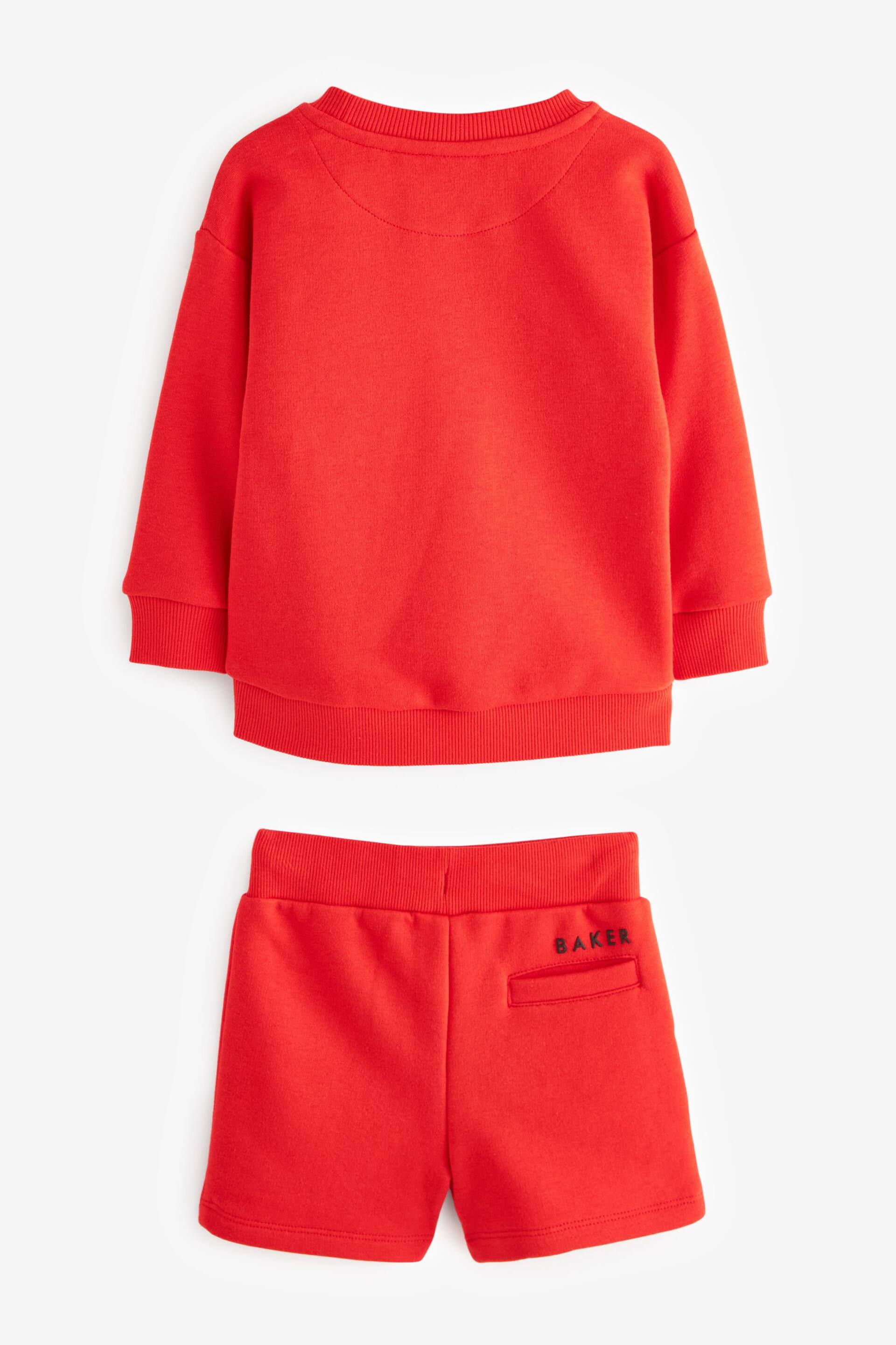 Baker by Ted Baker Red Nylon Sweatshirt and Short Set - Image 7 of 9