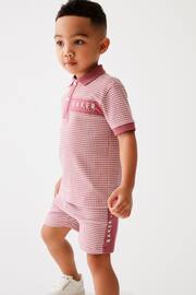 Baker by Ted Baker Textured Polo Shirt and Short Set - Image 1 of 16