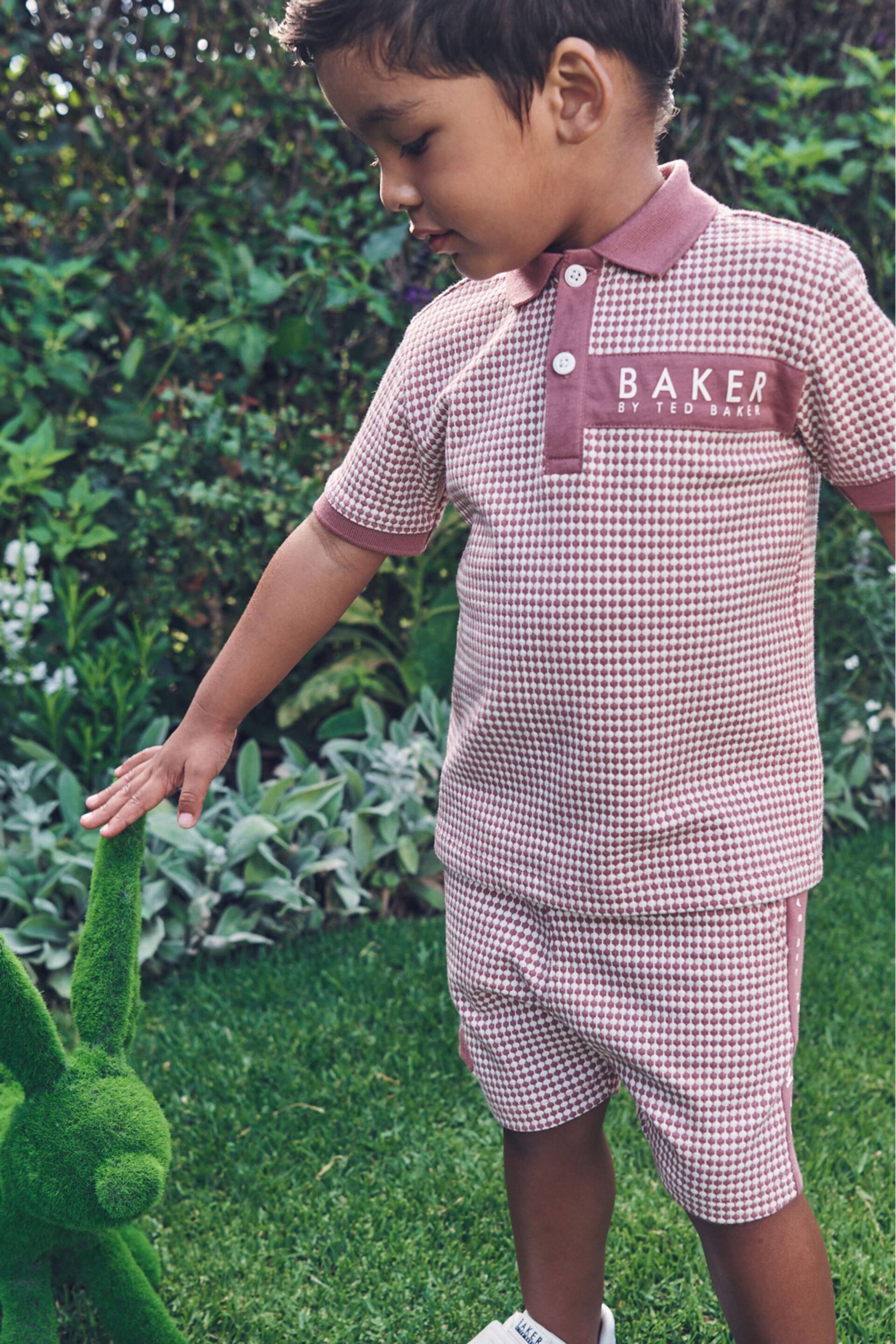 Baker by Ted Baker Textured Polo Shirt and Short Set - Image 11 of 16