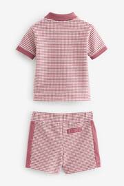 Baker by Ted Baker Textured Polo Shirt and Short Set - Image 14 of 16