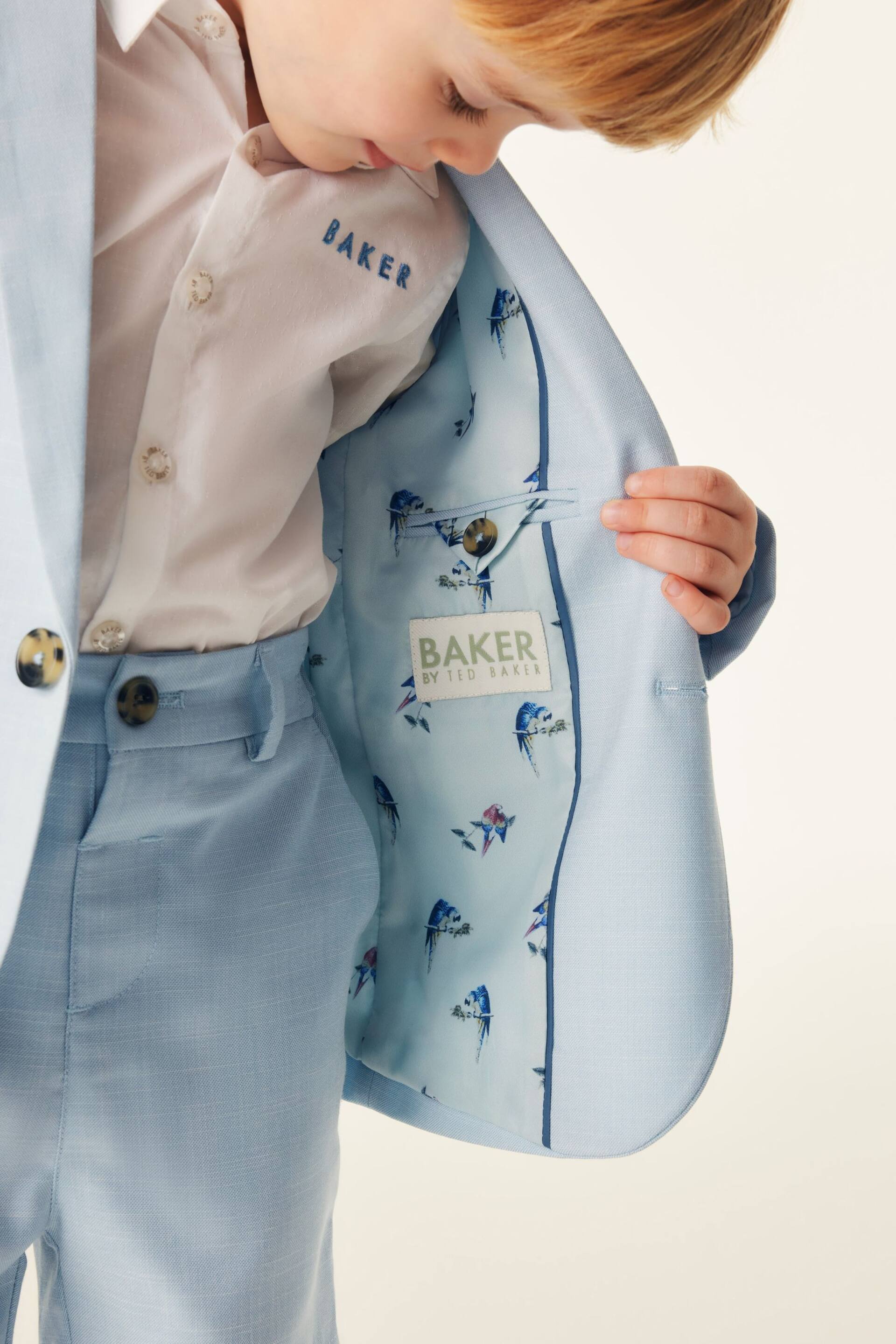 Baker by Ted Baker Blue Suit Jacket, Shirt and Short Set - Image 6 of 8