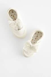 White Standard Fit (F) Machine Washable Mary Jane Shoes - Image 6 of 6