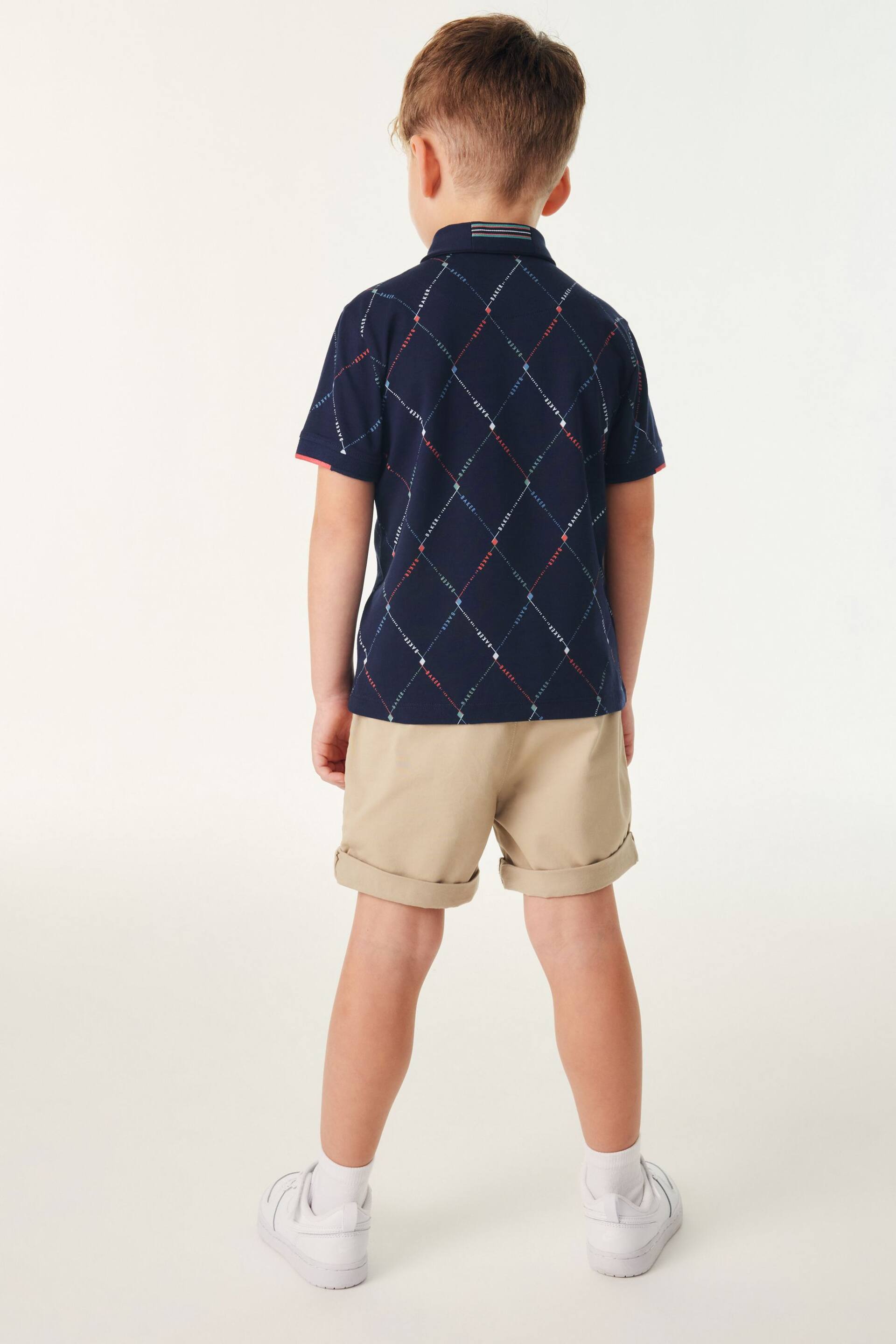 Baker by Ted Baker Printed Polo Shirt - Image 2 of 10