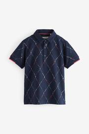 Baker by Ted Baker Printed Polo Shirt - Image 7 of 10