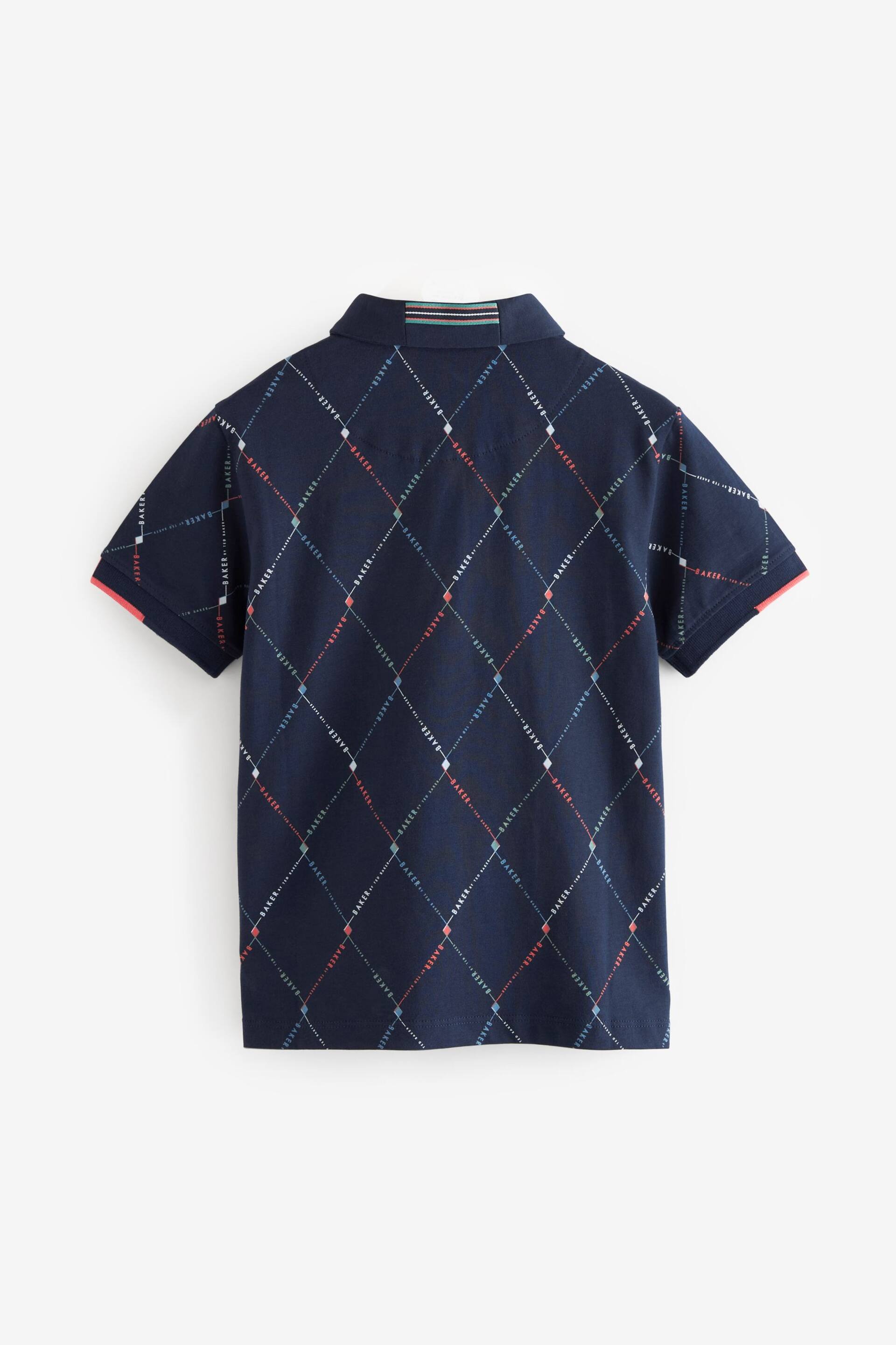 Baker by Ted Baker Printed Polo Shirt - Image 8 of 10