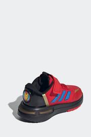adidas Red Kids Marvel's Iron Man Racer Shoes - Image 4 of 9