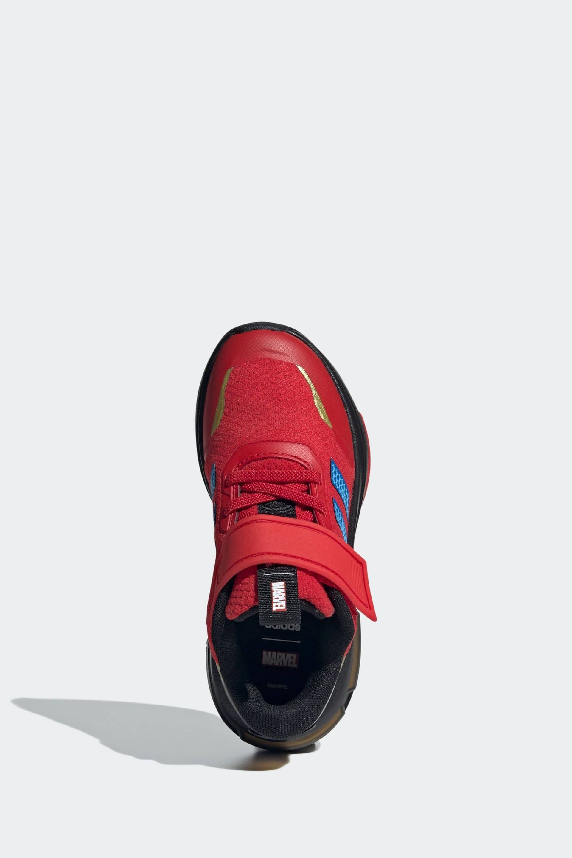 adidas Red Kids Marvel's Iron Man Racer Shoes - Image 6 of 9