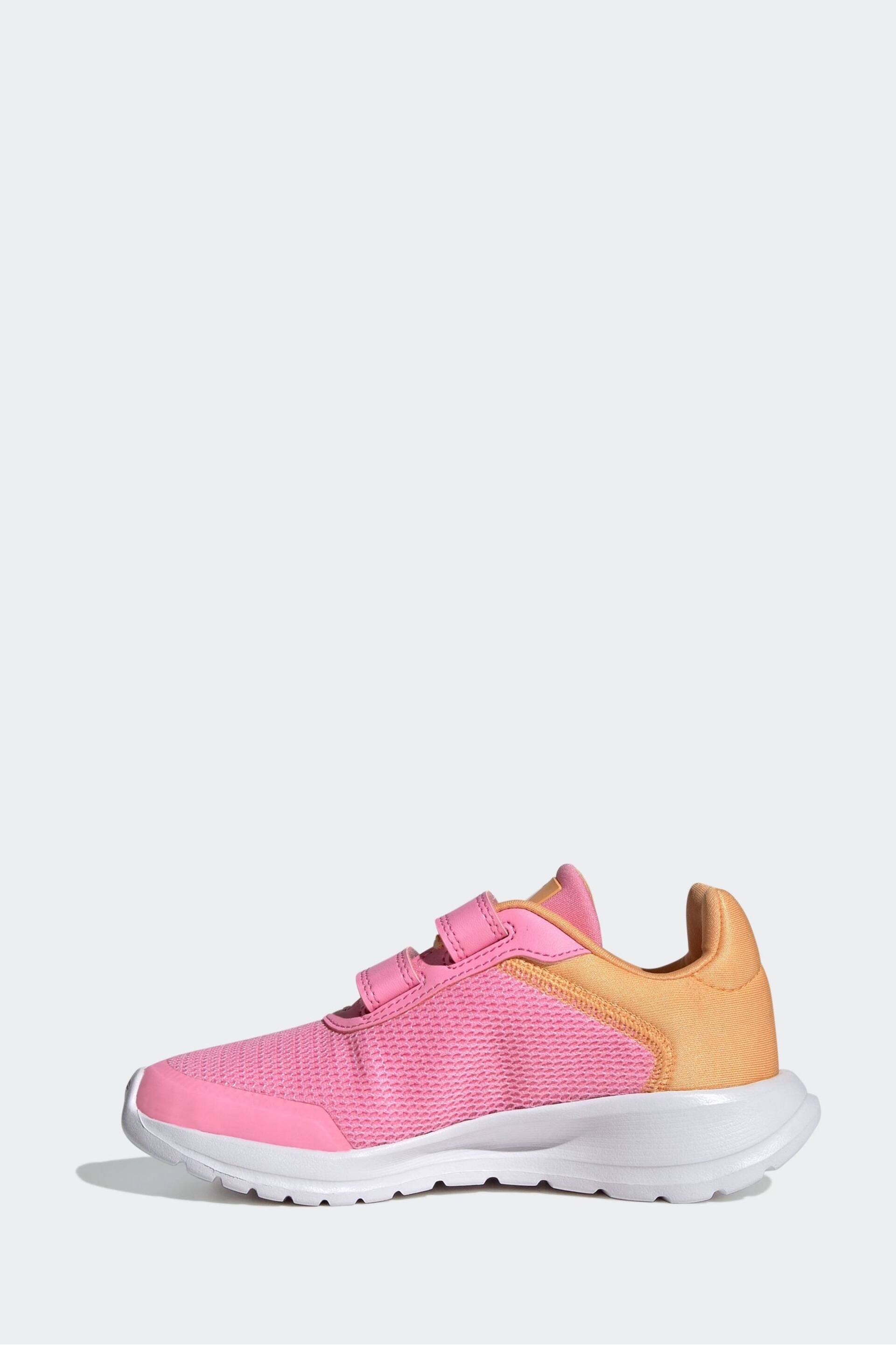 adidas Pink/Orange Kids Sportswear Tensaur Run Trainers - Image 2 of 8