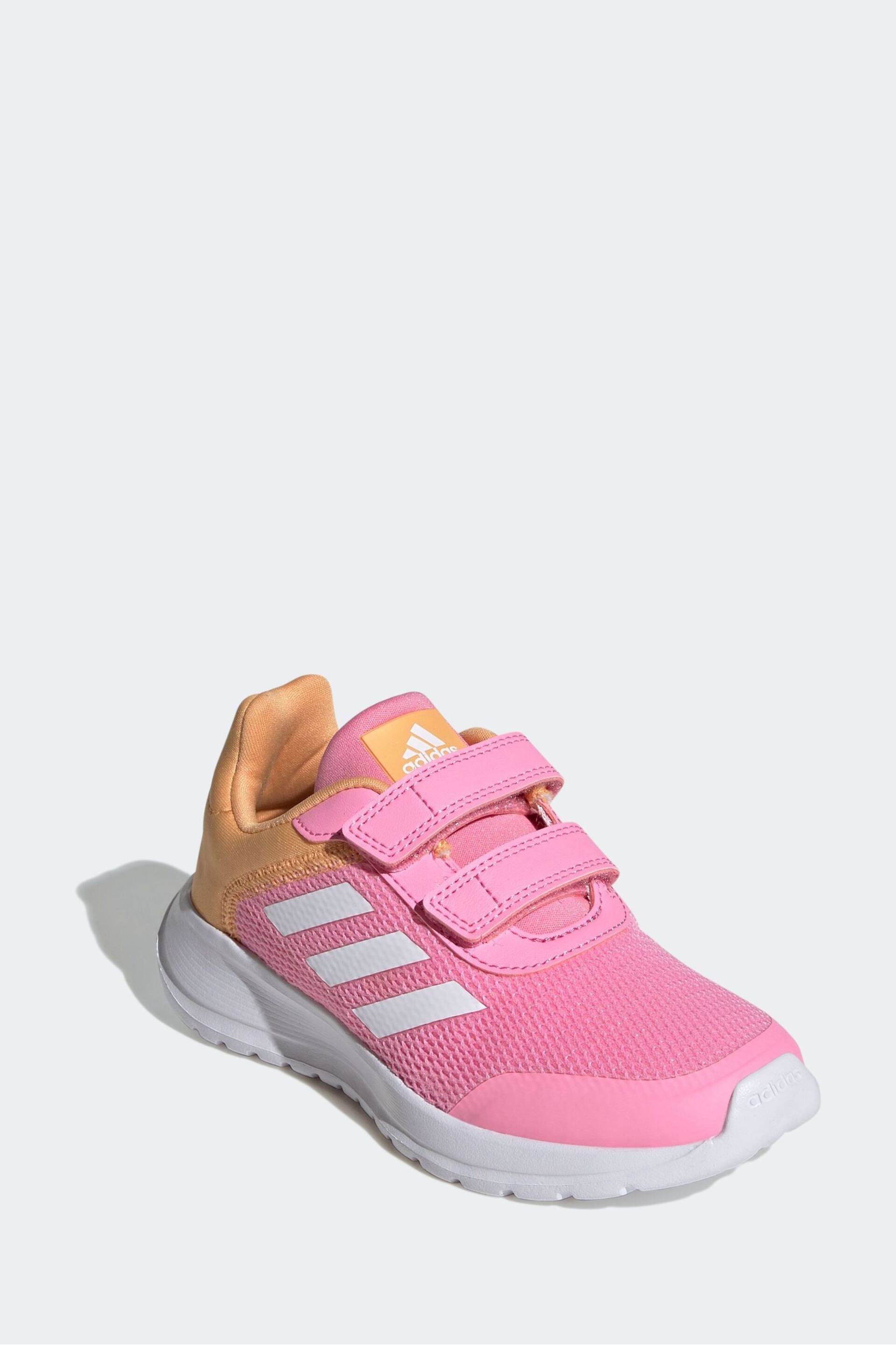 adidas Pink/Orange Kids Sportswear Tensaur Run Trainers - Image 3 of 8