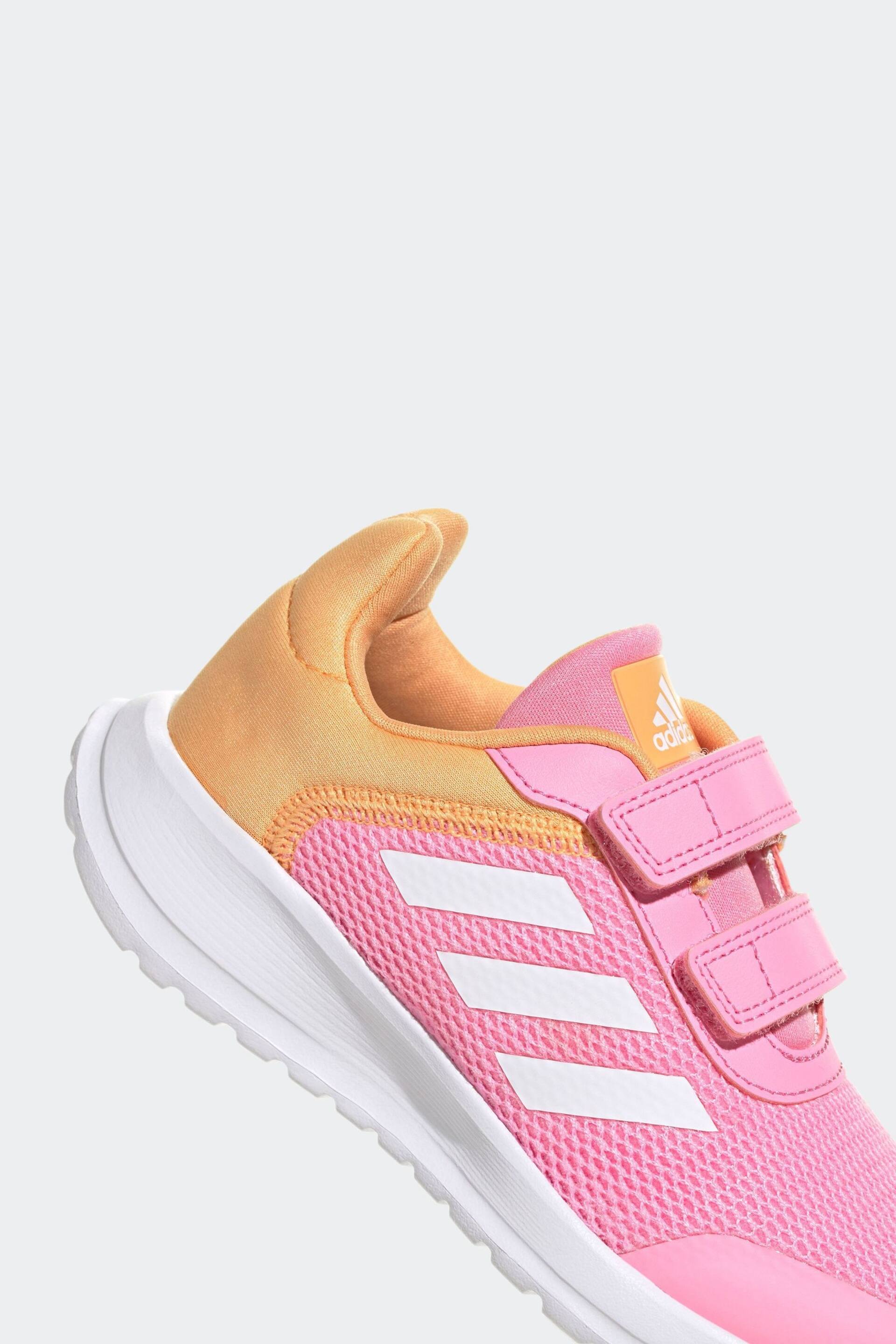 adidas Pink/Orange Kids Sportswear Tensaur Run Trainers - Image 7 of 8