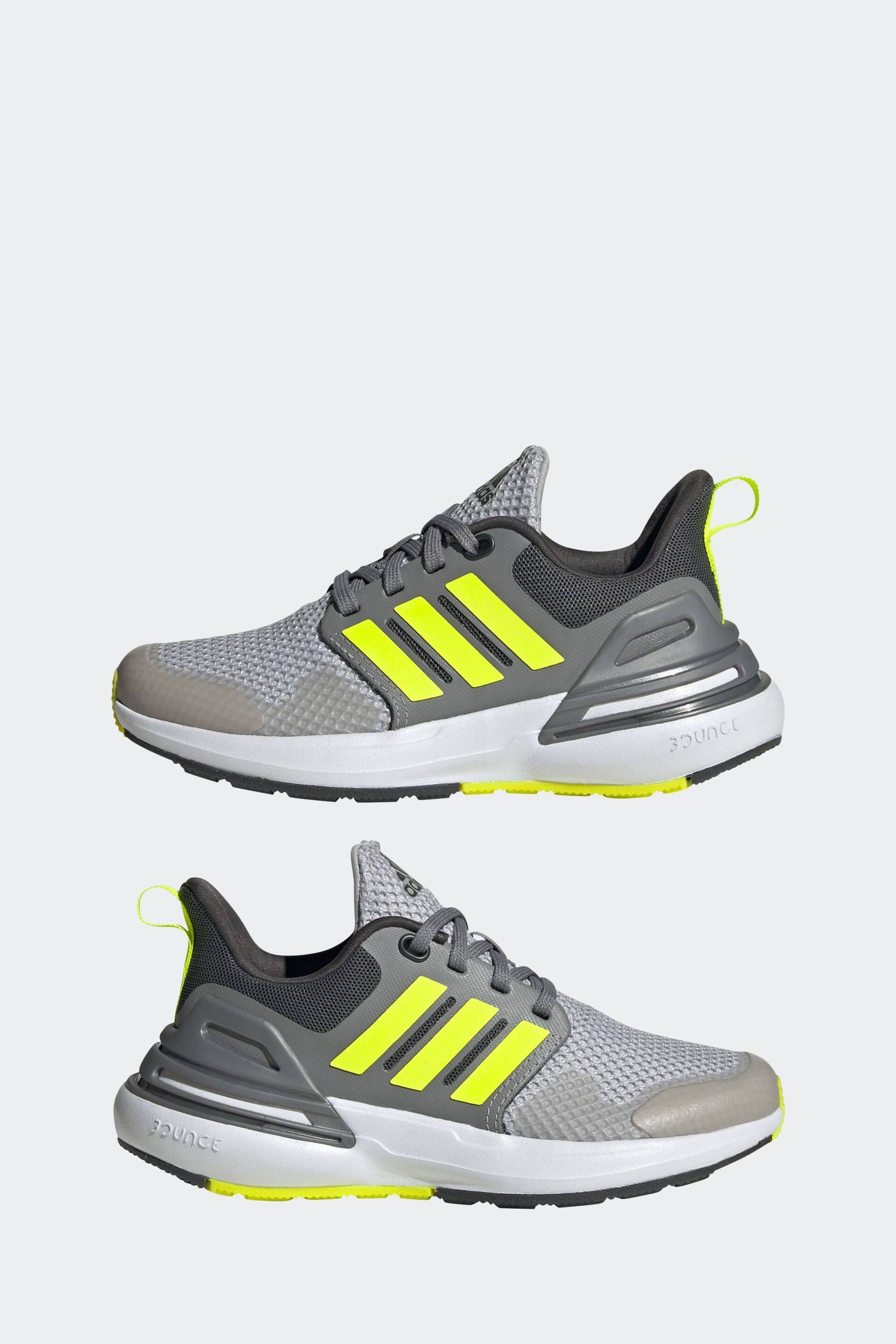 adidas Grey Kids Rapida Sport Trainers - Image 4 of 8