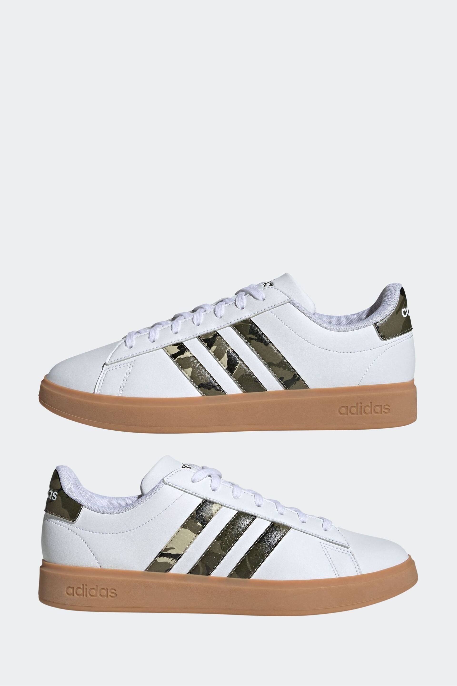 adidas Off White Sportswear Grand Court 2.0 Trainers - Image 5 of 9