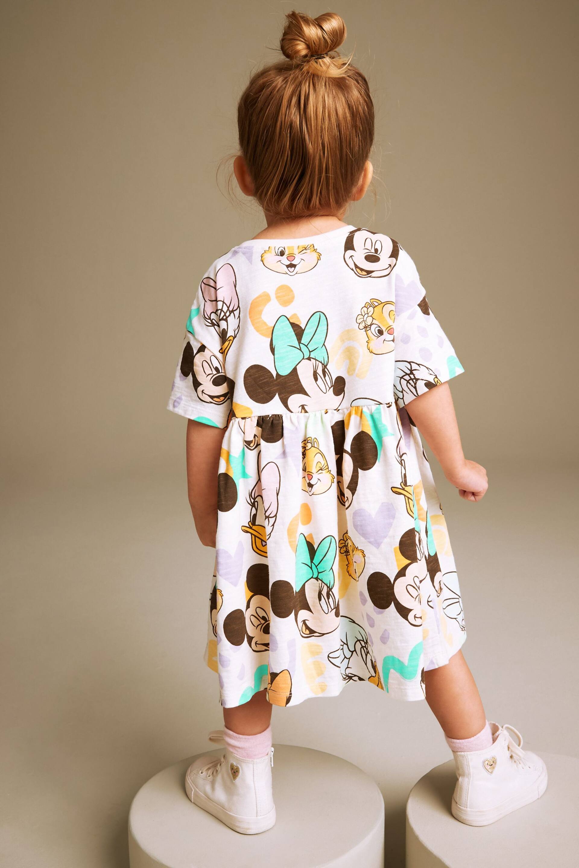 Multi Mickey Mouse Jersey Dress (3mths-7yrs) - Image 3 of 7