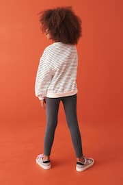 Multi Rainbow Pink Sparkle Crew Top and Leggings Set (3-16yrs) - Image 3 of 7