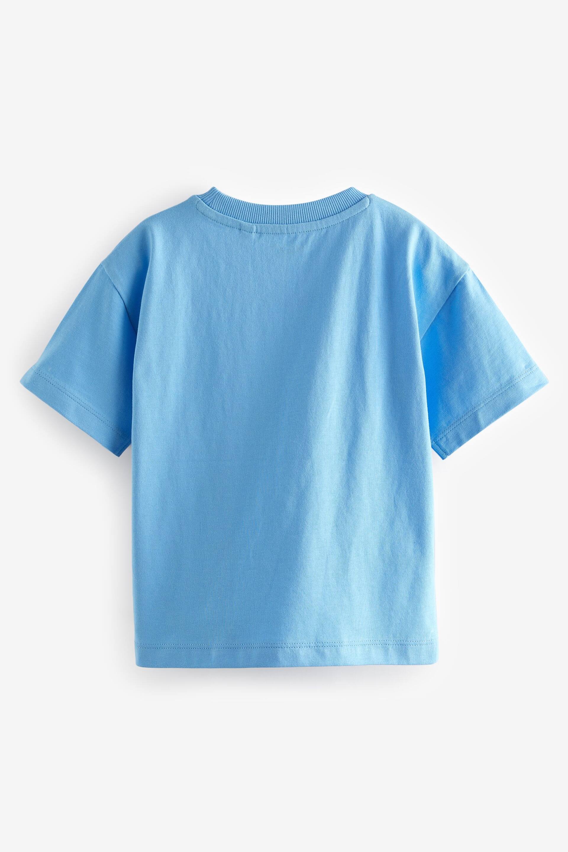 Blue/Green Short Sleeve Character T-Shirt (3mths-7yrs) - Image 2 of 3