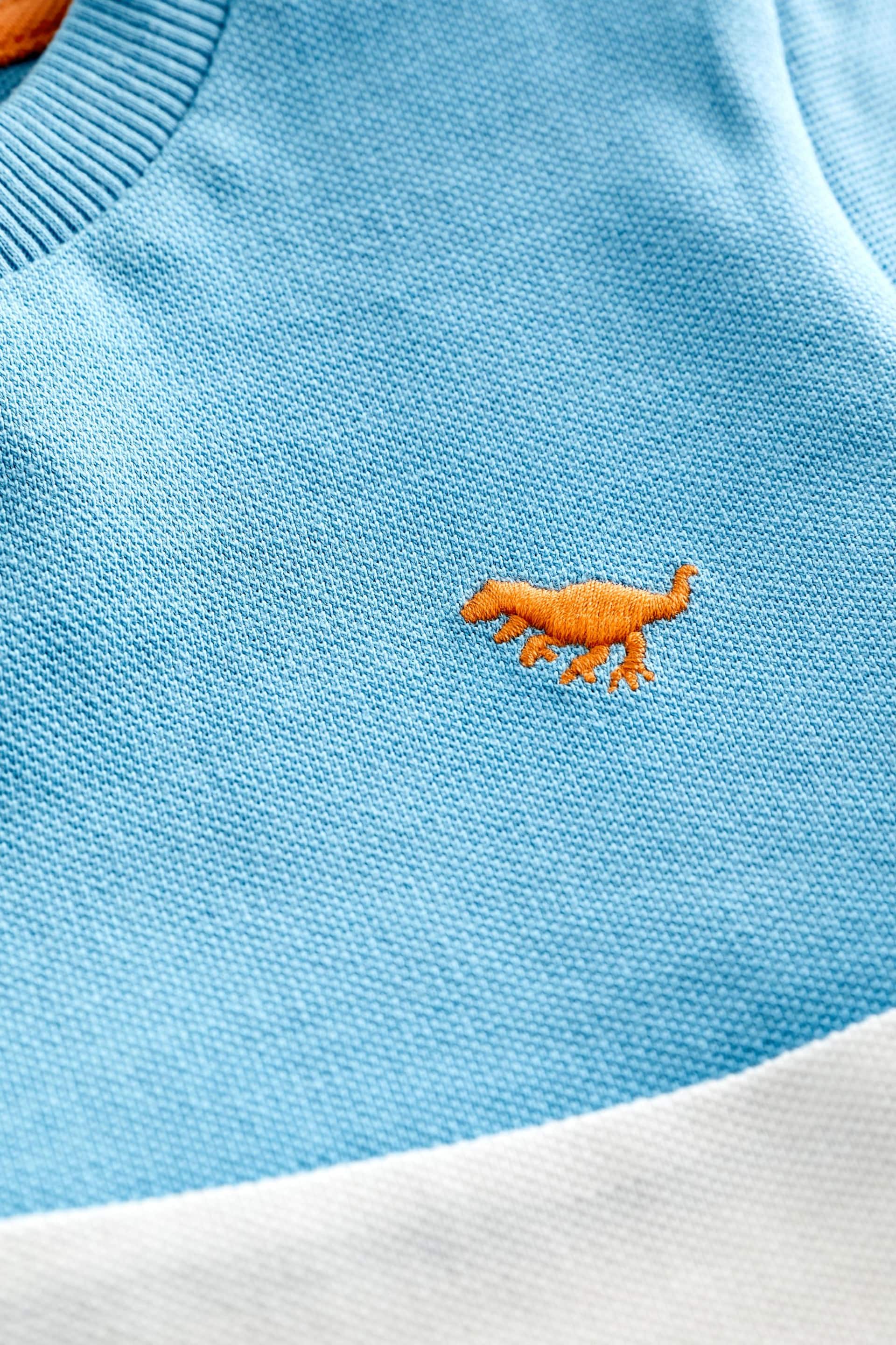 Blue/Orange Short Sleeve Colourblock T-Shirt (3mths-7yrs) - Image 3 of 3