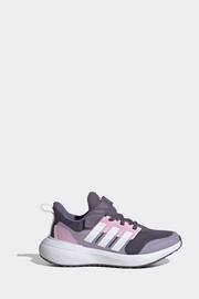 adidas Purple Kids Sportswear Fortarun 2.0 Cloudfoam Elastic Lace Top Strap Trainers - Image 1 of 9