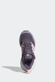 adidas Purple Kids Sportswear Fortarun 2.0 Cloudfoam Elastic Lace Top Strap Trainers - Image 6 of 9