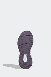 adidas Purple Kids Sportswear Fortarun 2.0 Cloudfoam Elastic Lace Top Strap Trainers - Image 7 of 9