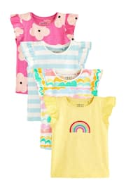 Pink Rainbow Vests 4 Pack (3mths-7yrs) - Image 1 of 3
