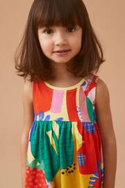 Multicoloured Sleeveless Jersey Dress (3mths-7yrs) - Image 4 of 7