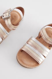 Gold Standard Fit (F) Leather Stripe Sandals - Image 5 of 5