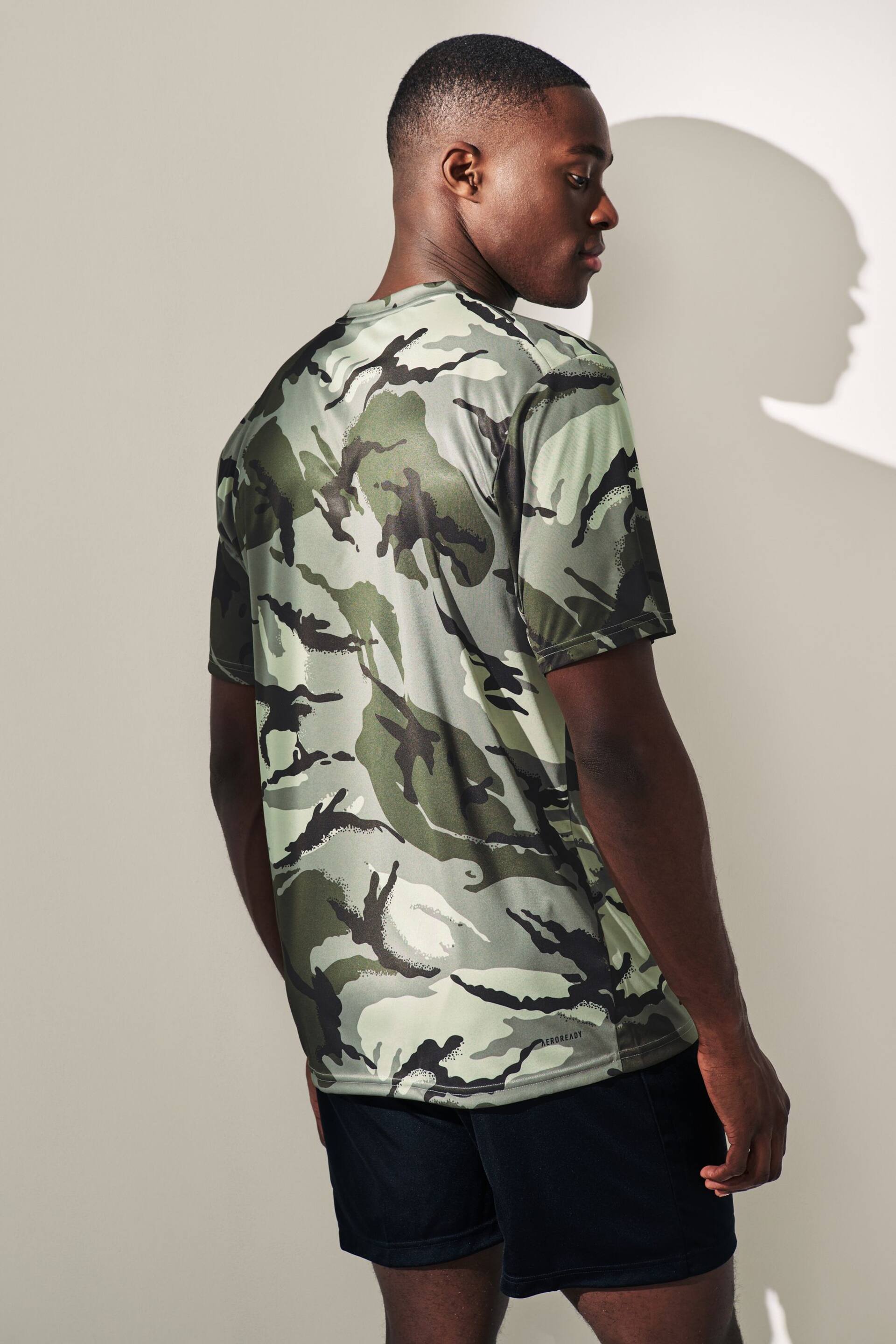 adidas Multi Train Essentials Seasonal Camo T-Shirt - Image 2 of 7