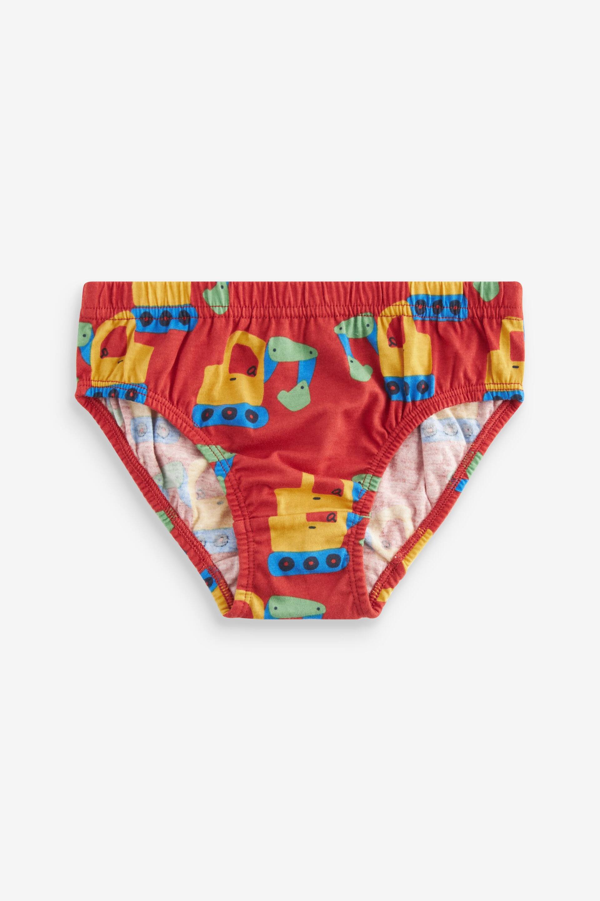 Bright Primary Print Briefs 5 Pack (1.5-10yrs) - Image 3 of 8