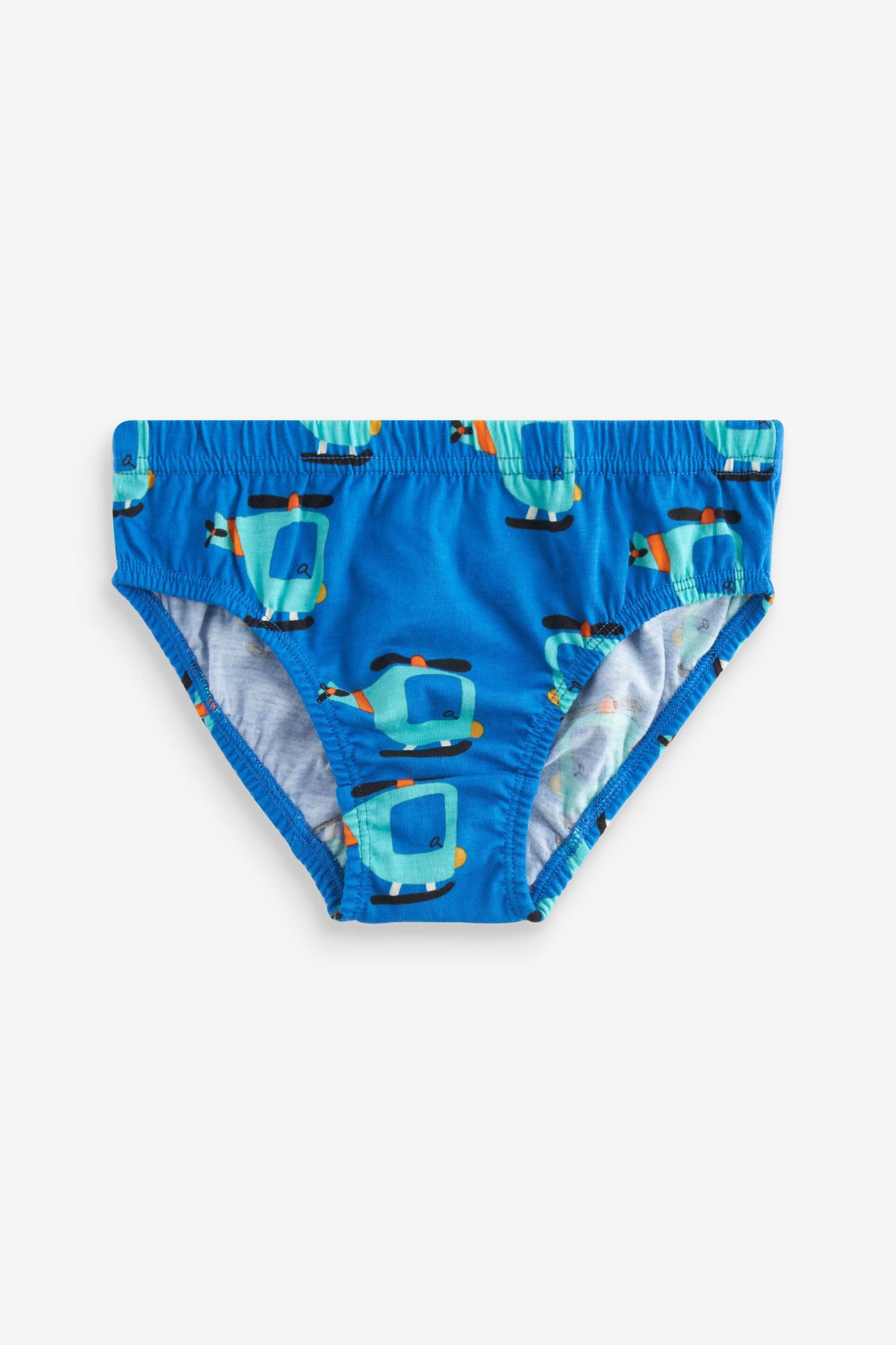 Bright Primary Print Briefs 5 Pack (1.5-10yrs) - Image 6 of 8