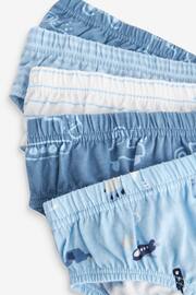 Blue Vehicle Print Briefs 5 Pack (1.5-10yrs) - Image 8 of 8
