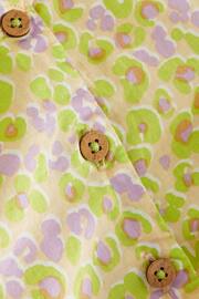 Lime Green Printed Cotton Ruffle Blouse (3mths-7yrs) - Image 6 of 6