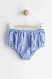 Blue Woven Baby Shirt and Knickers Set (0mths-3yrs) - Image 2 of 8