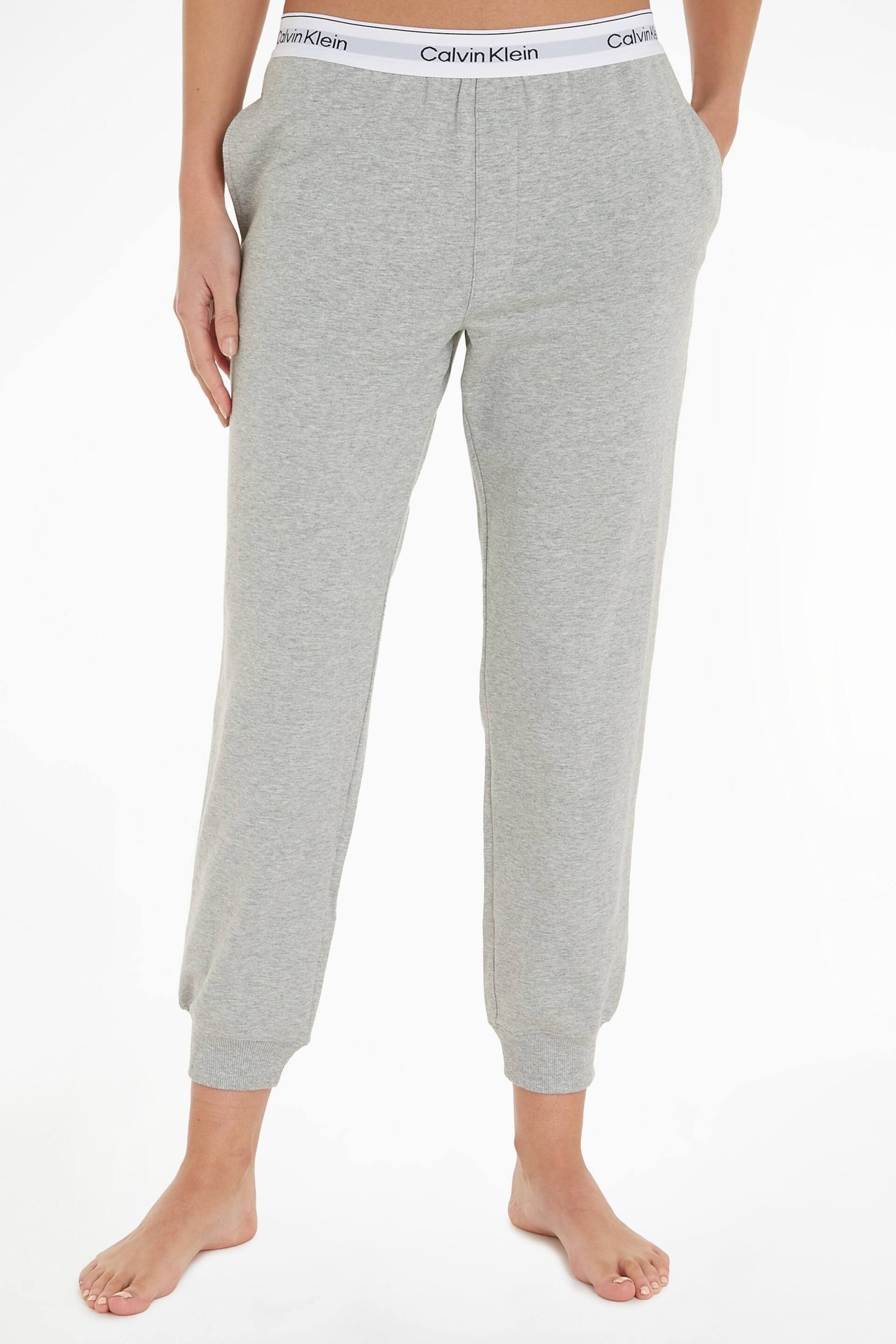 Calvin Klein Grey Modern Cotton Loungewear Joggers - Image 1 of 6