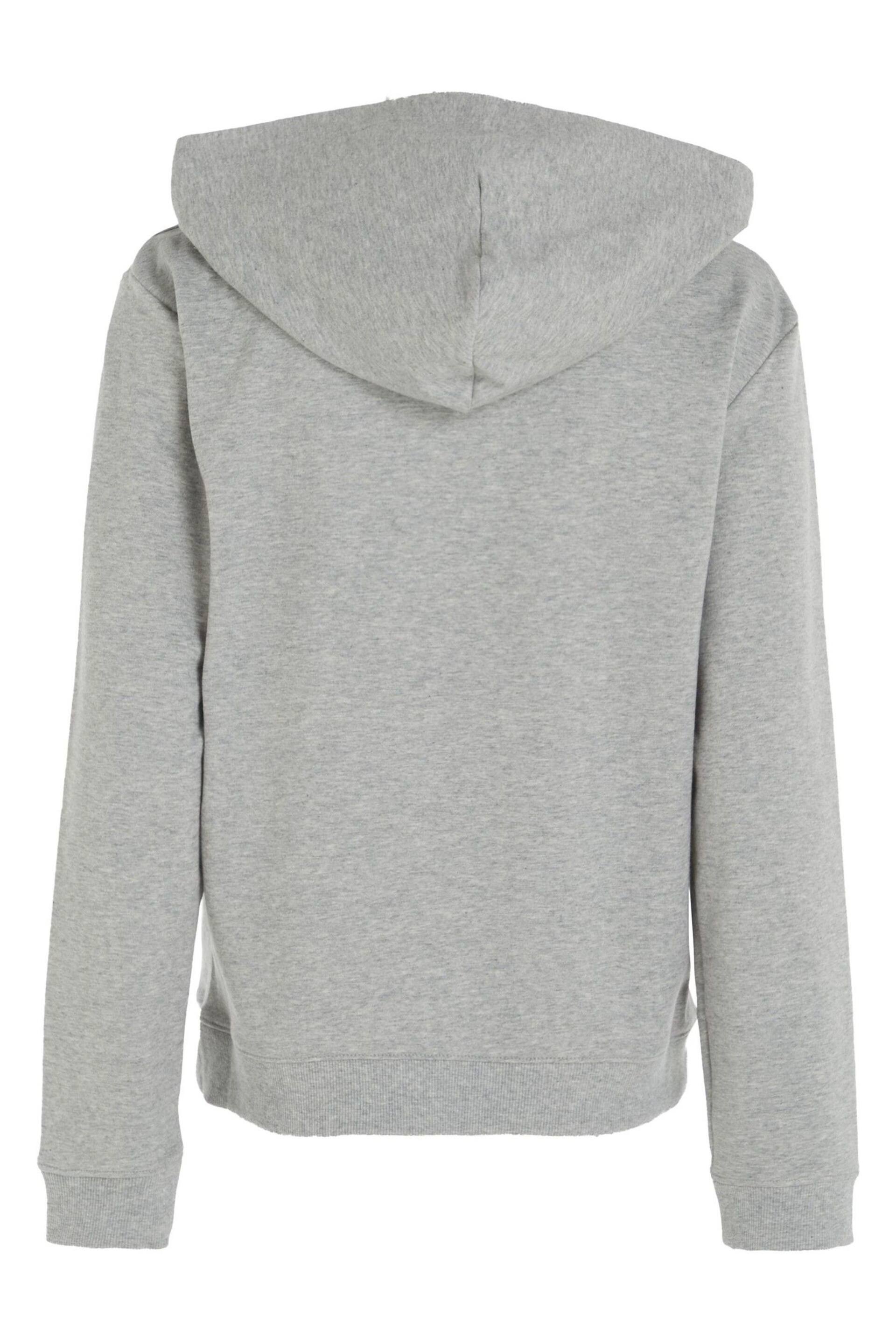 Calvin Klein Grey Modern Cotton Loungewear Full Zip Hoodie - Image 5 of 6