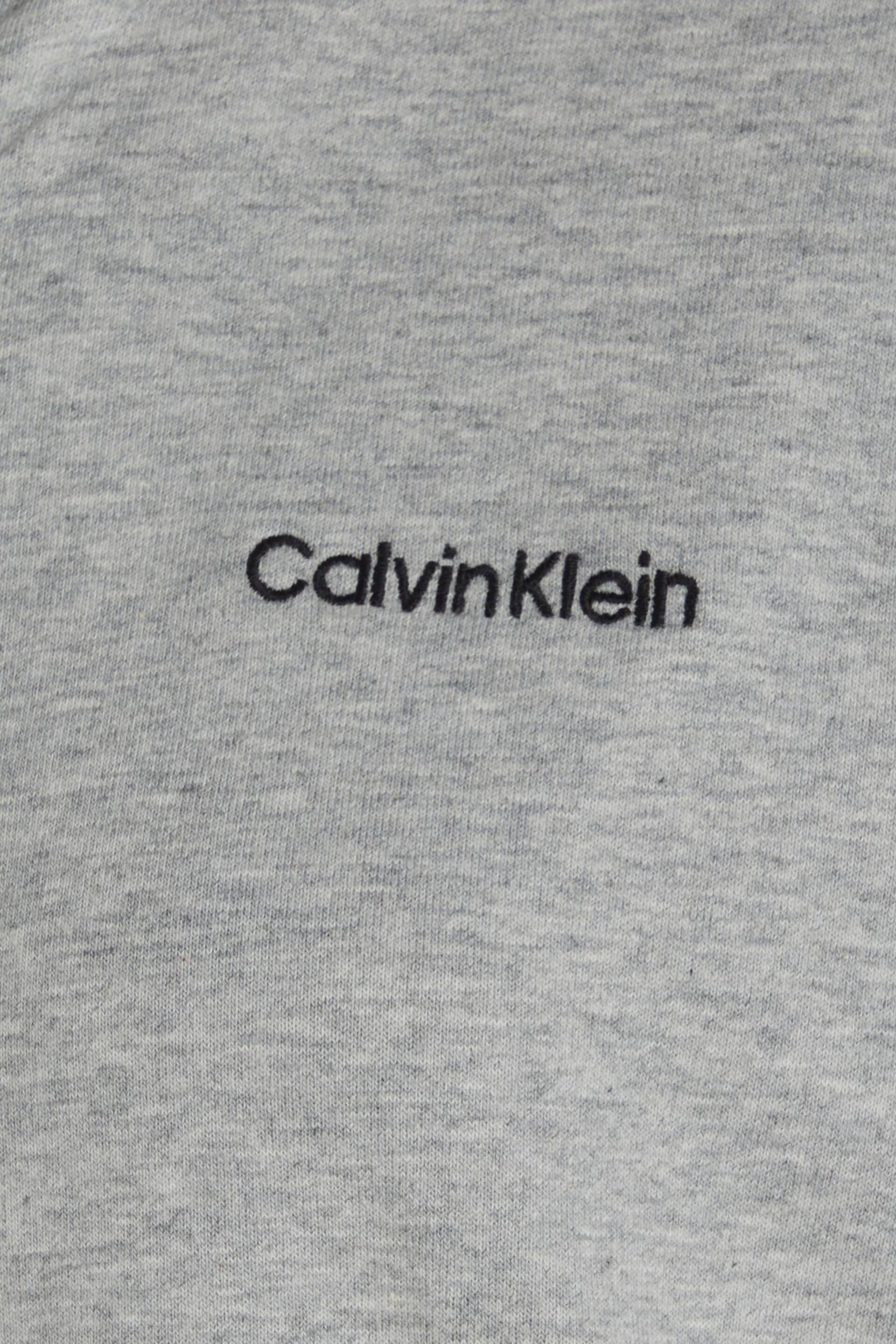 Calvin Klein Grey Modern Cotton Loungewear Full Zip Hoodie - Image 6 of 6