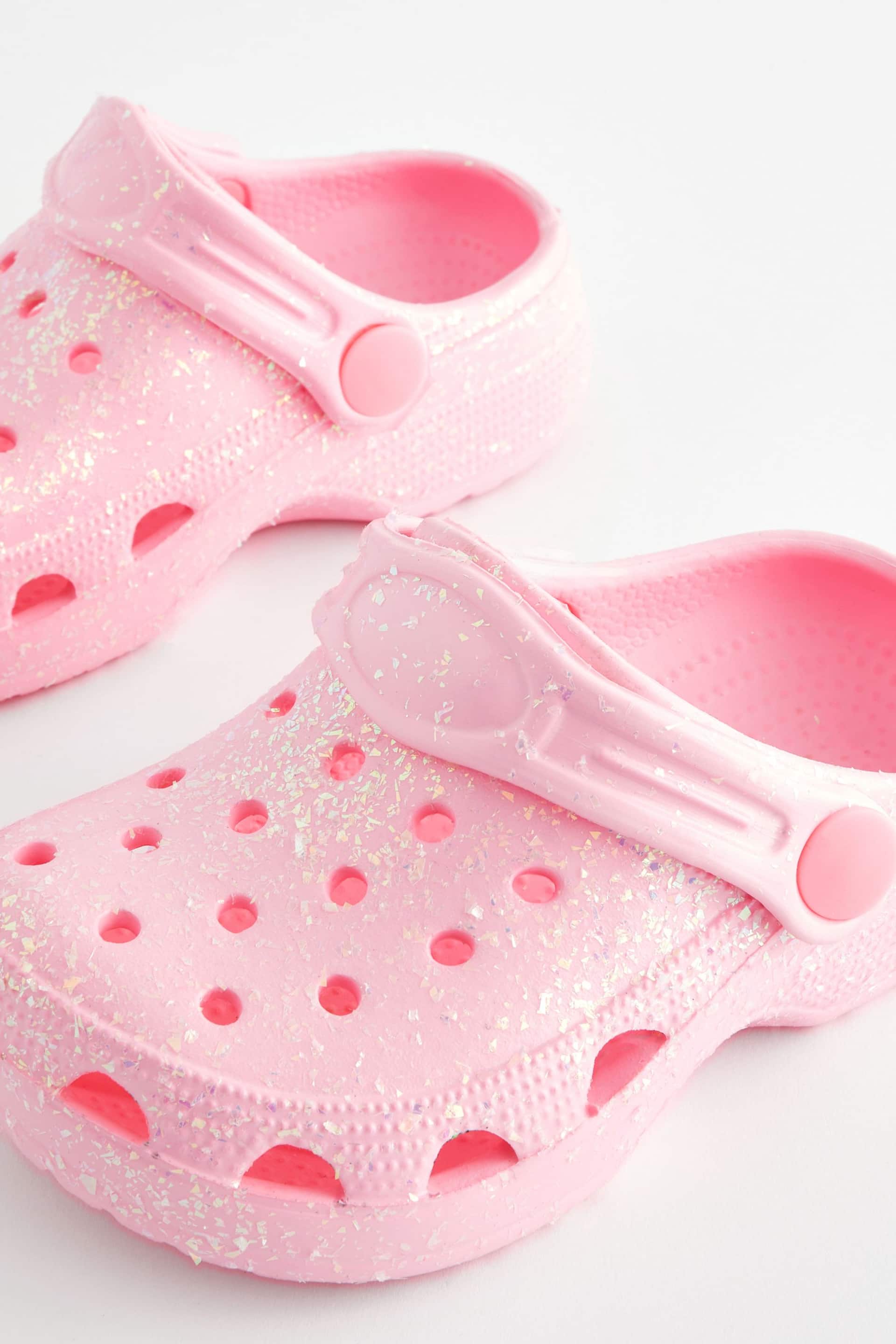 Pink Glitter Clogs - Image 3 of 5