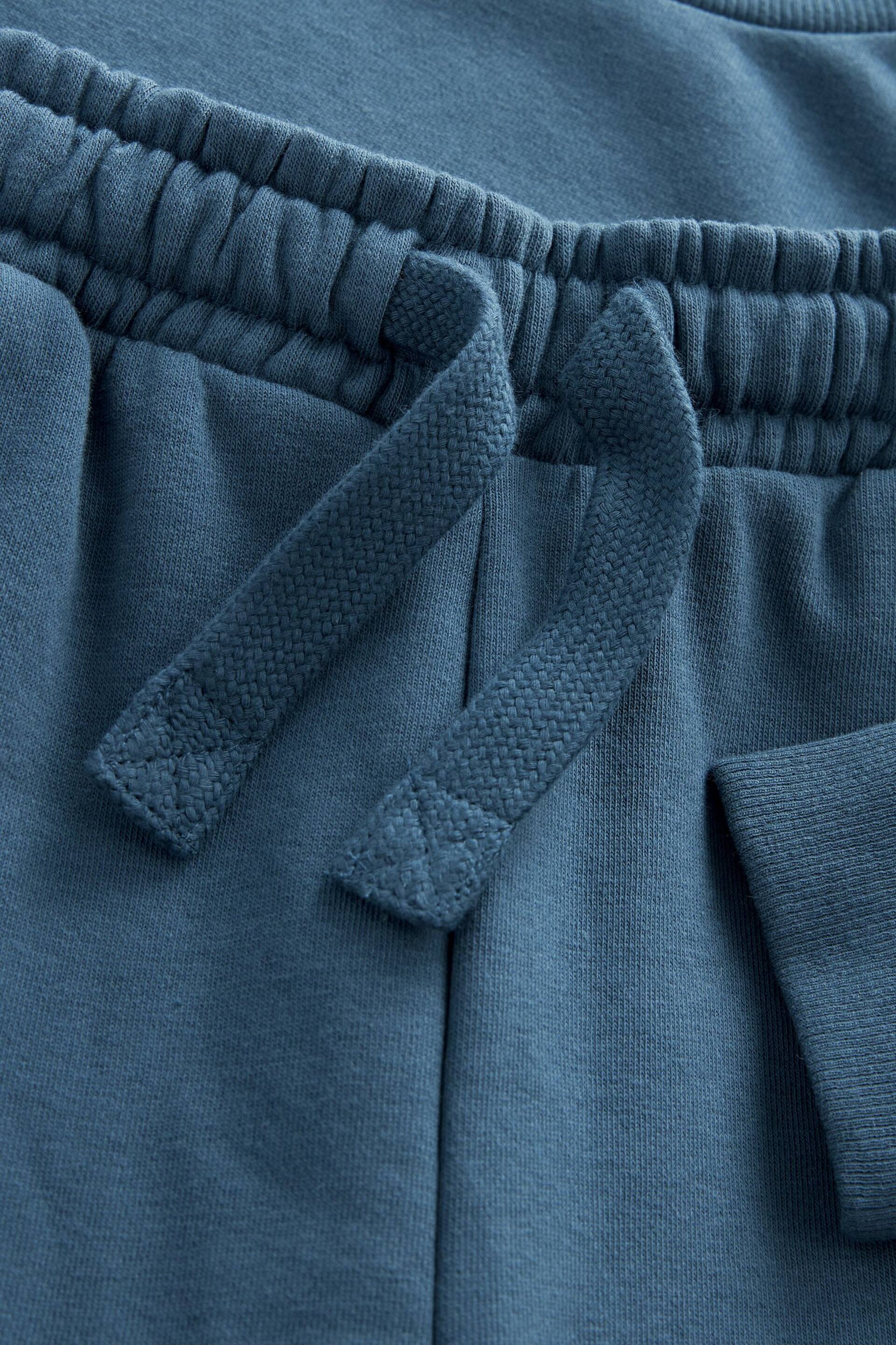 Blue Plain Jersey Sweatshirt and Joggers Set (3mths-7yrs) - Image 7 of 7