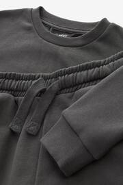 Grey Charcoal Plain Jersey Sweatshirt and Joggers Set (3mths-7yrs) - Image 7 of 7