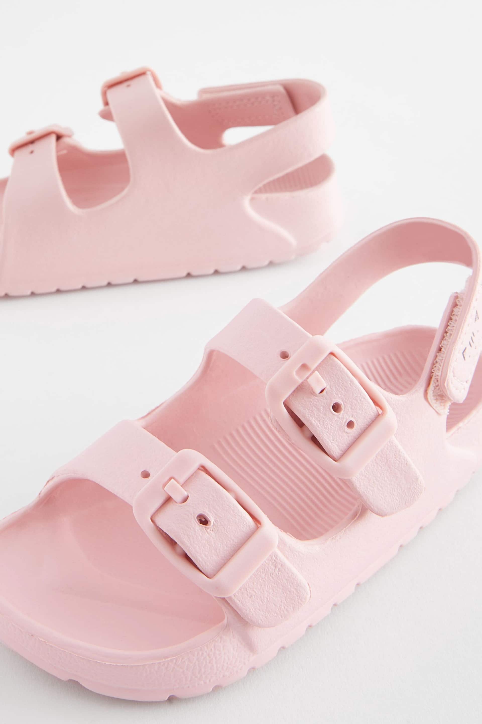 Pink Two Strap Sandals - Image 3 of 5
