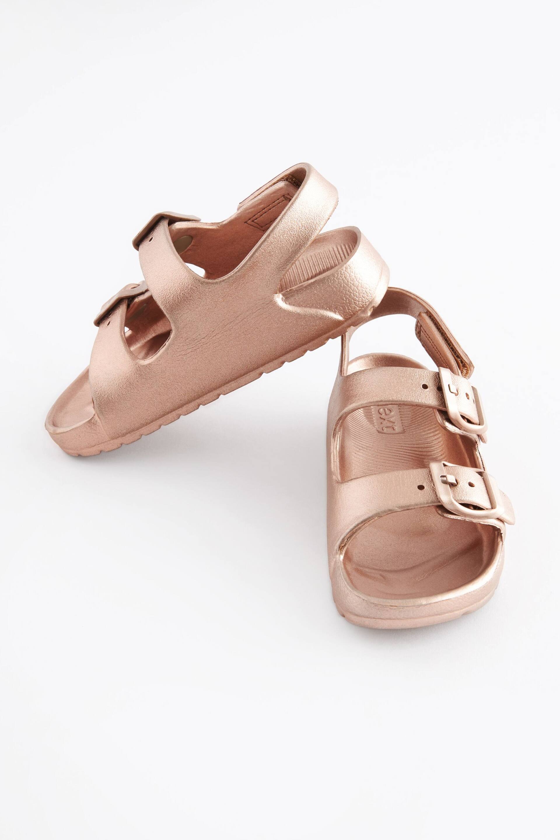 Rose Gold Two Strap Sandals - Image 1 of 6