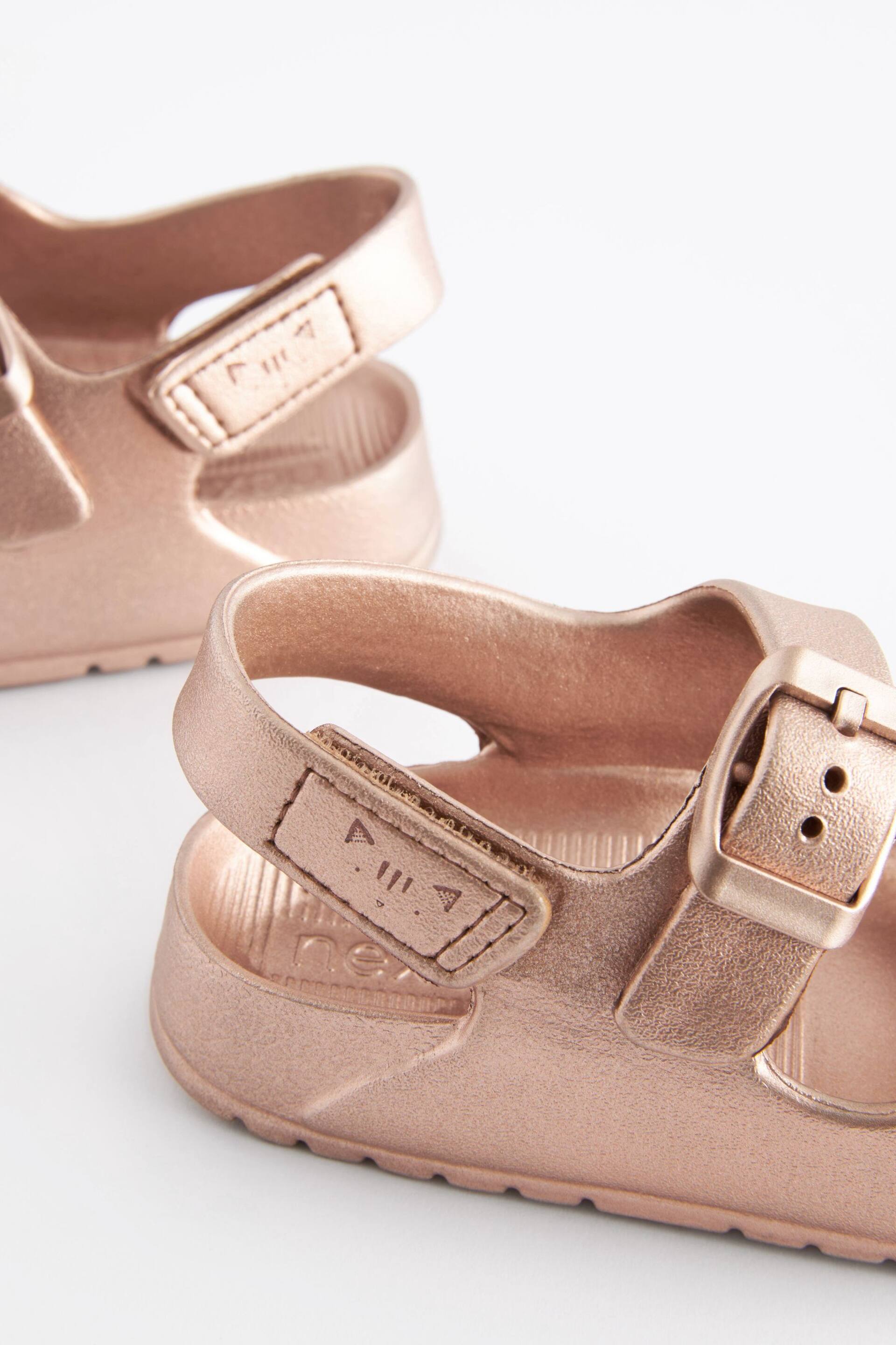Rose Gold Two Strap Sandals - Image 6 of 6