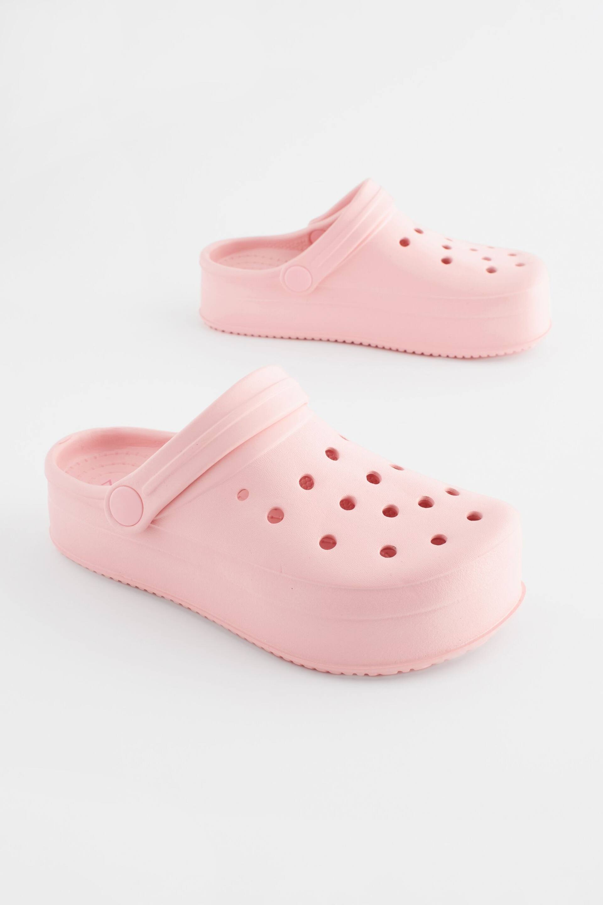 Pink Chunky Clogs - Image 4 of 9