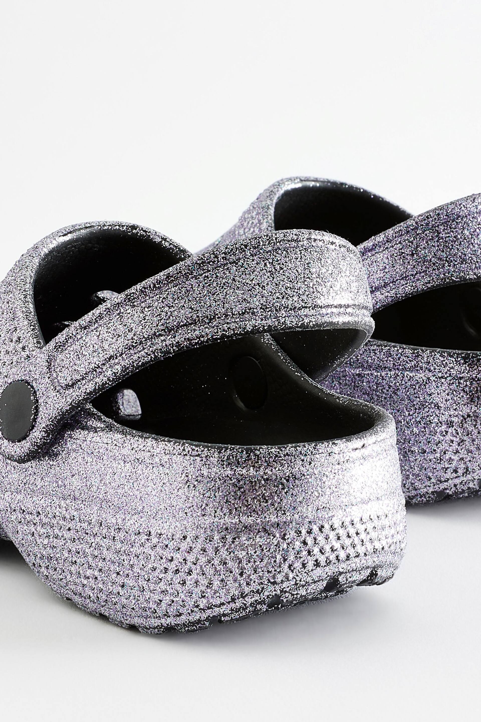 Silver Glitter Clogs - Image 10 of 10
