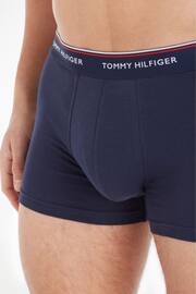 Tommy Hilfiger Blue Premium Essentials Trunks 3 Pack - Image 6 of 7