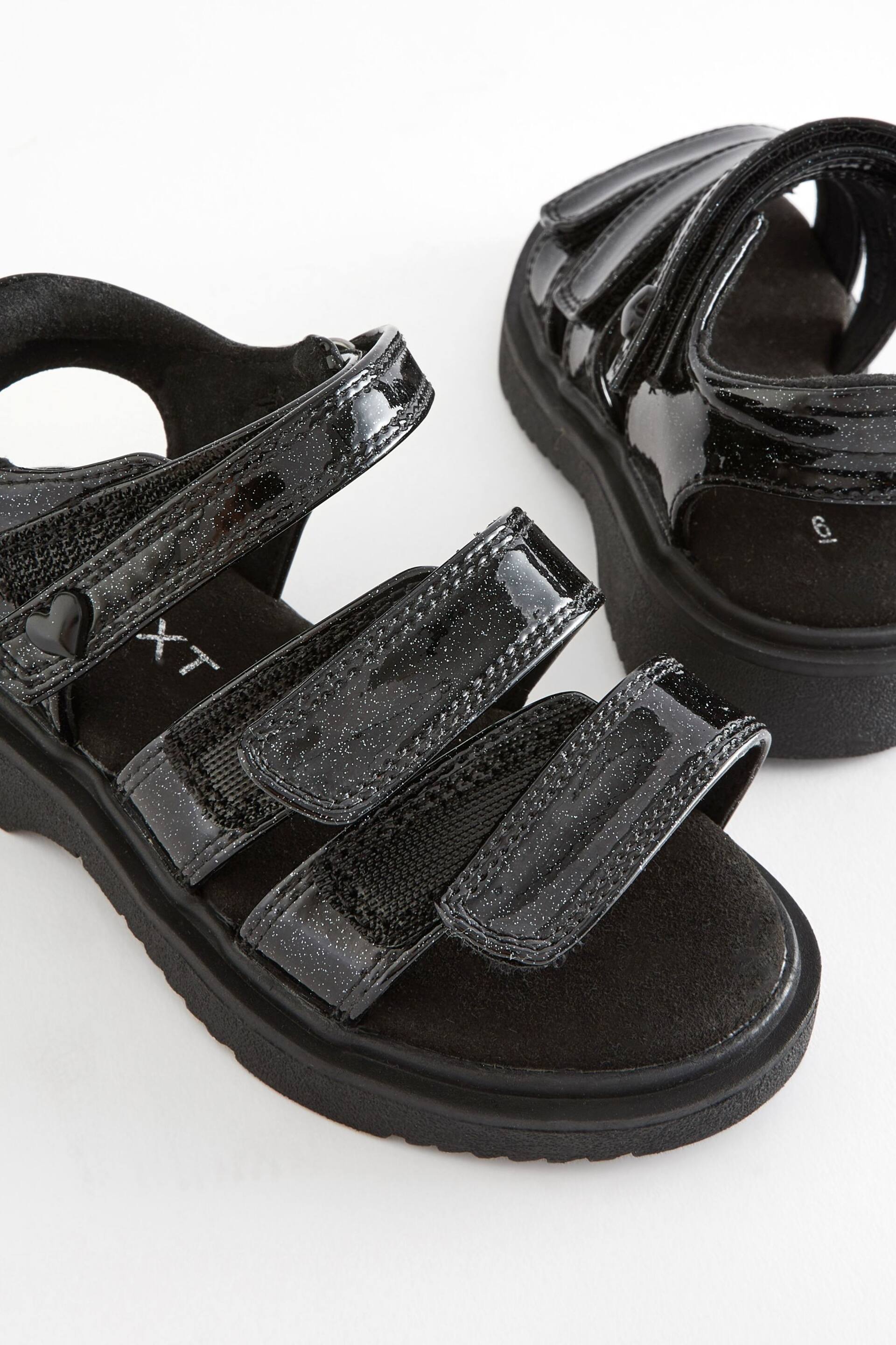 Black Chunky Sandals - Image 10 of 11