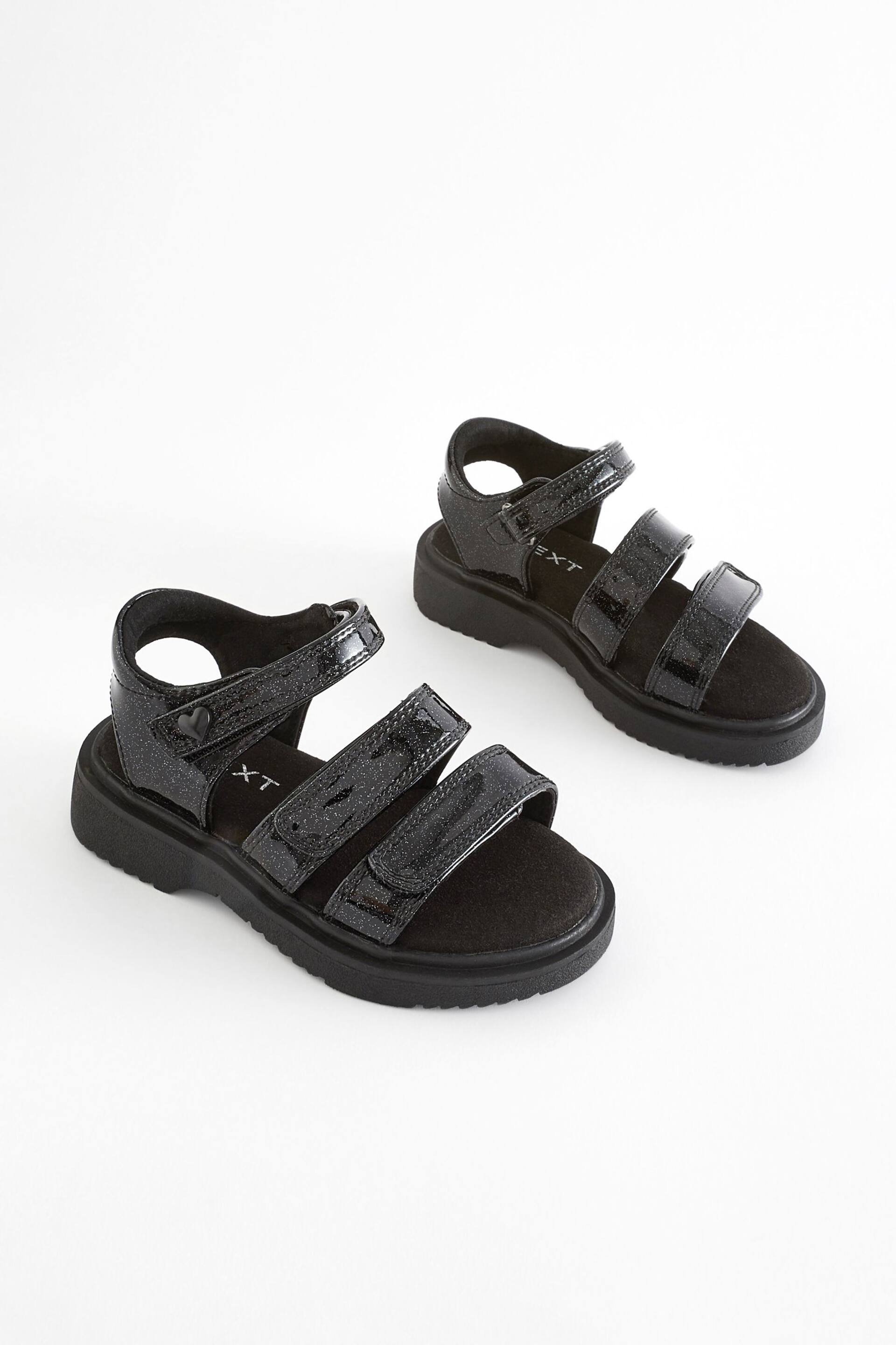 Black Chunky Sandals - Image 4 of 11