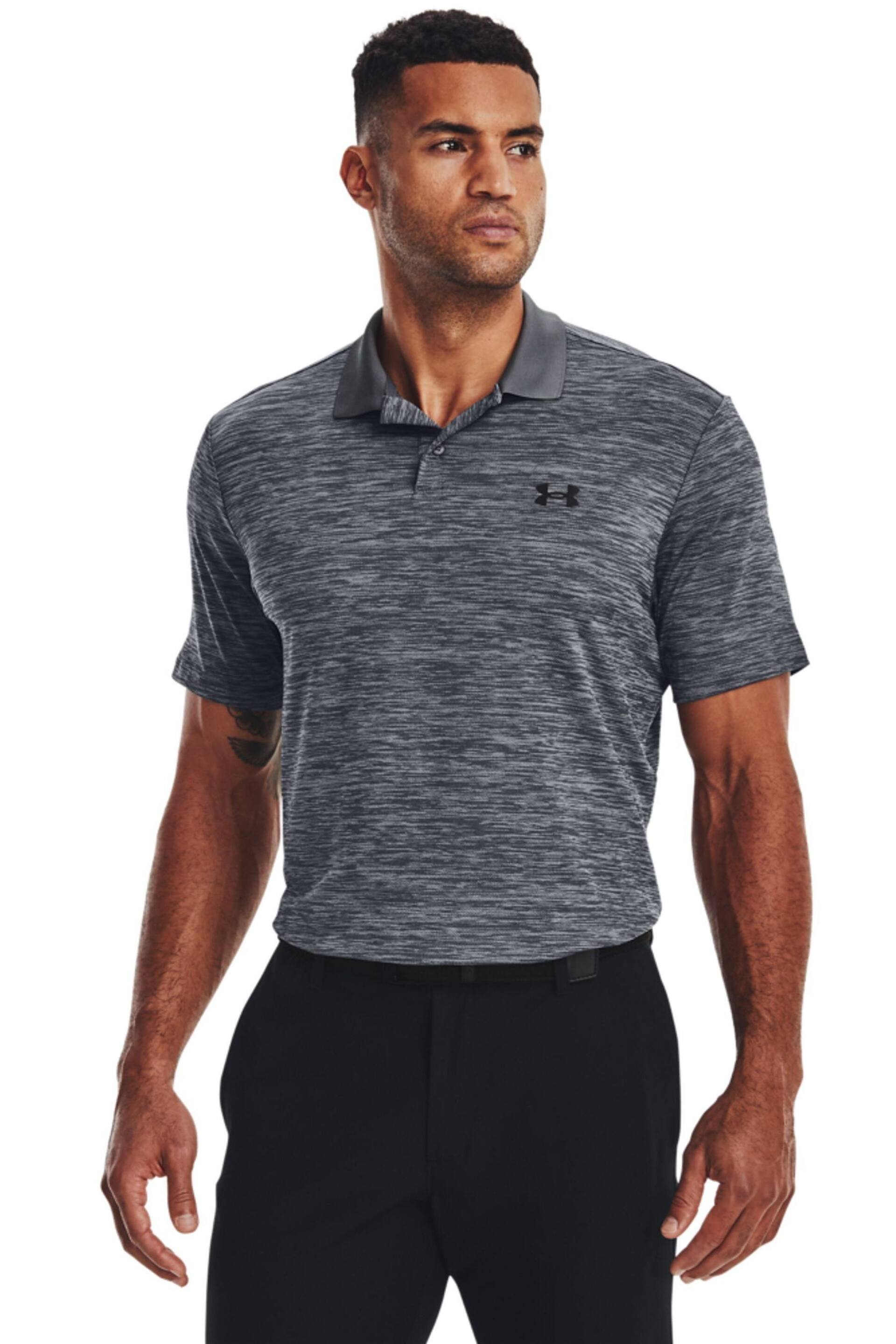 Under Armour Grey/Black Golf Performance Polo Shirt - Image 2 of 6