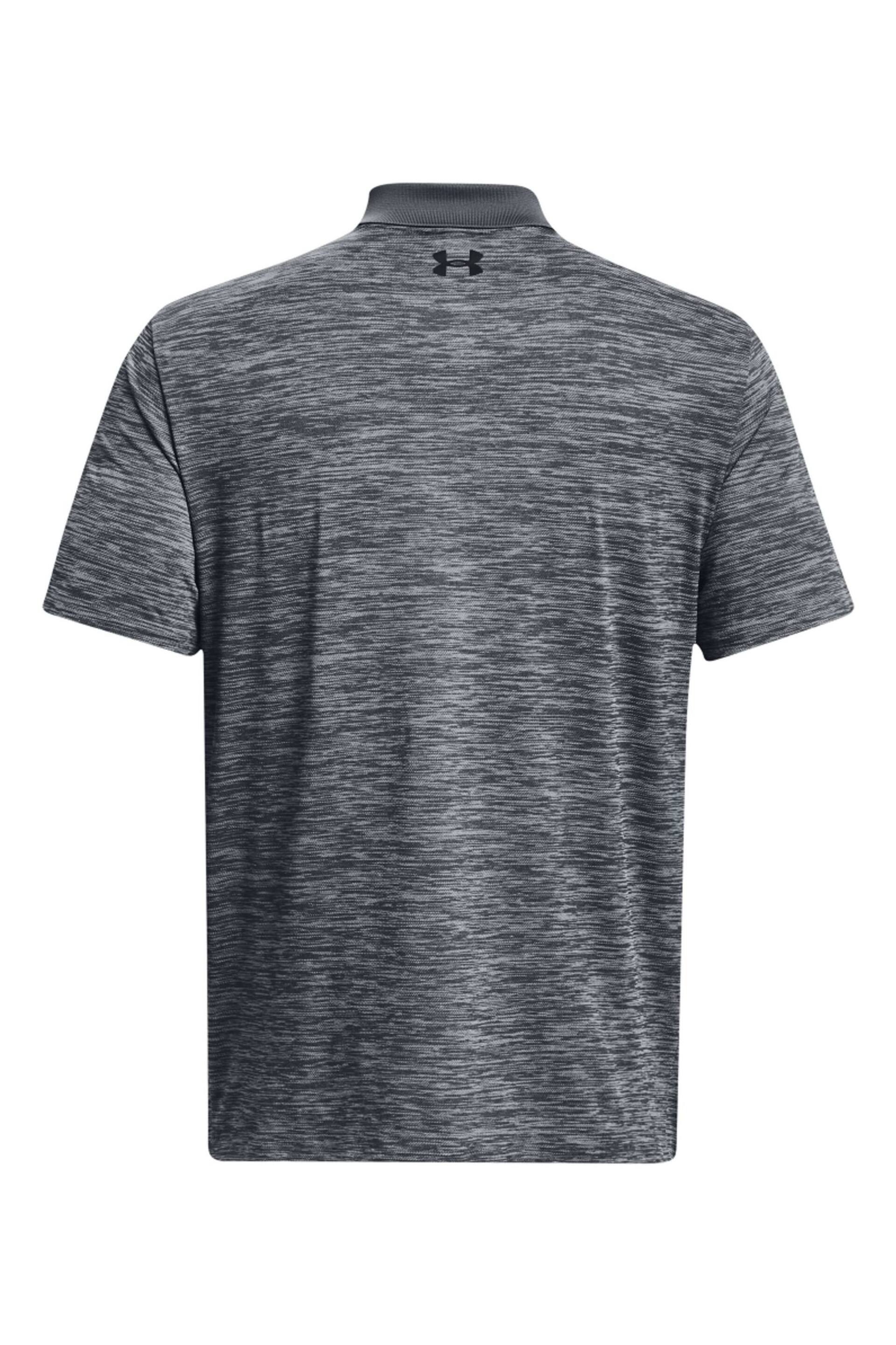 Under Armour Grey/Black Golf Performance Polo Shirt - Image 3 of 6